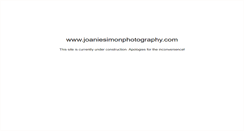 Desktop Screenshot of joaniesimonphotography.com